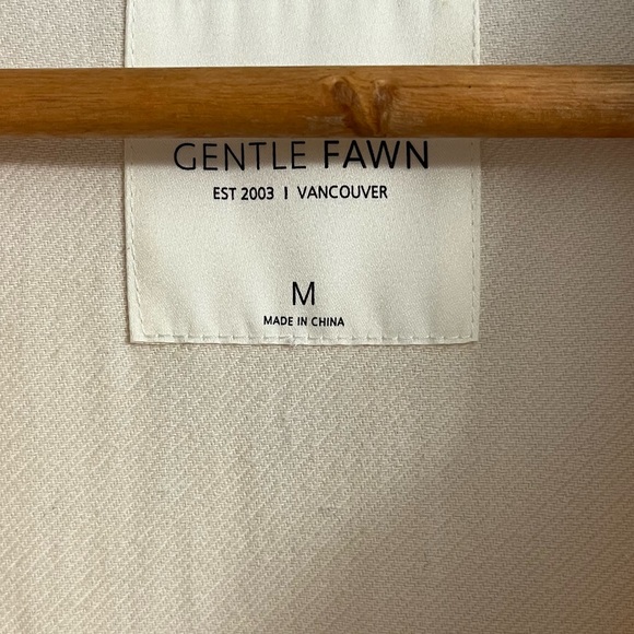 Gentle Fawn Nicholson Shacket Jacket Cream Size Medium - Picture 5 of 8
